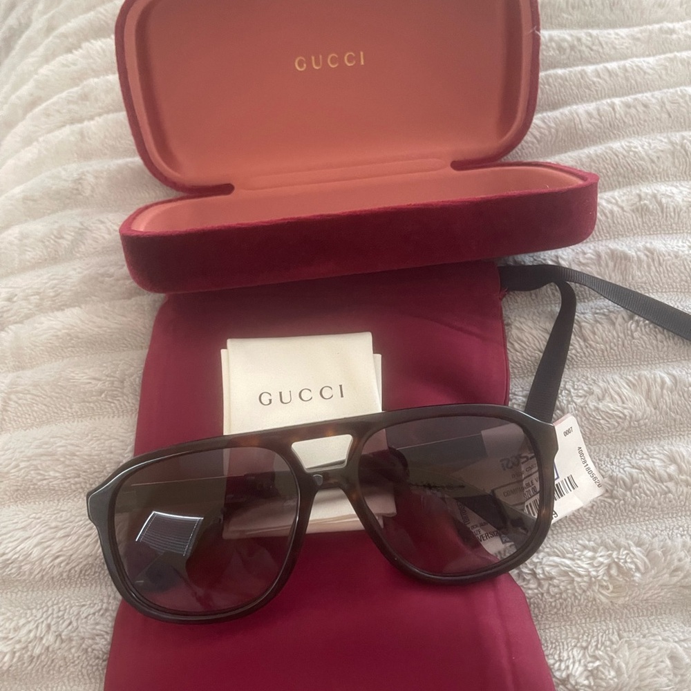 Gucci Black Sunglasses with Case